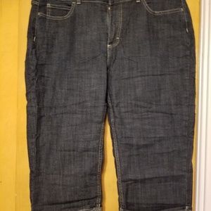 Dark Blue Jean Capris